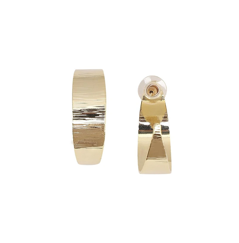 Sohi women's Minimal Midi Hoop Earrings