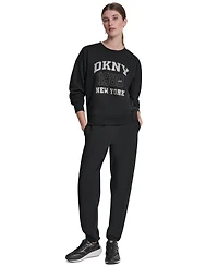 Dkny Sport Women's Crew Neck Pull-On Sweatshirt
