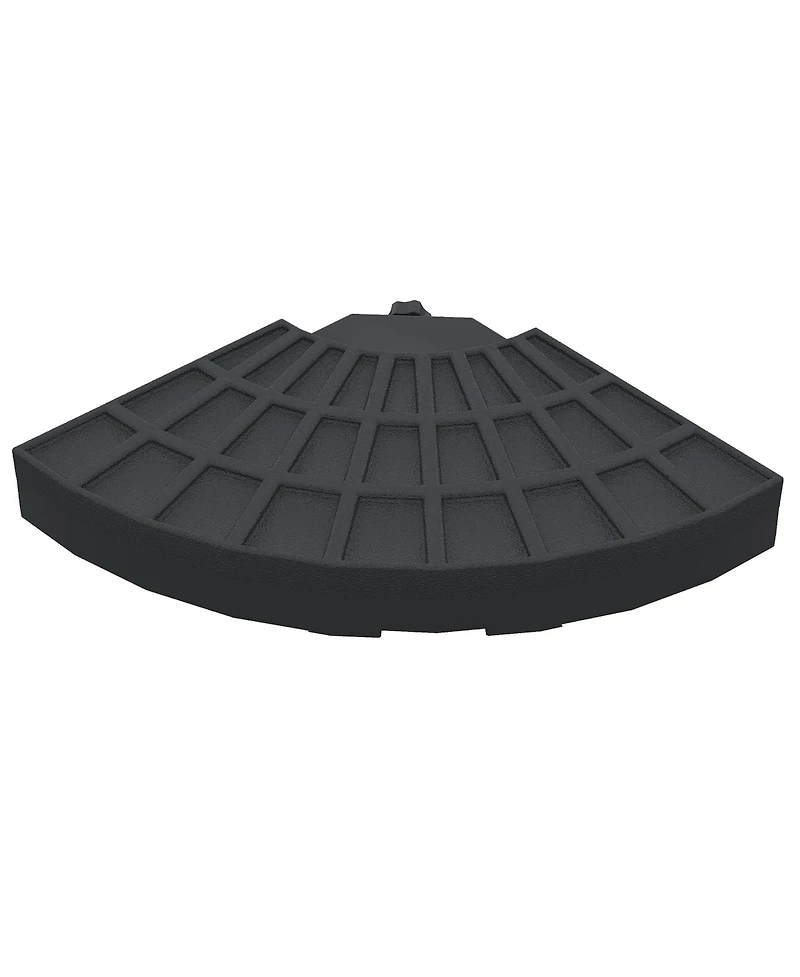 Outsunny Patio Umbrella Base, 4 Pieces Outdoor Umbrella Weights,