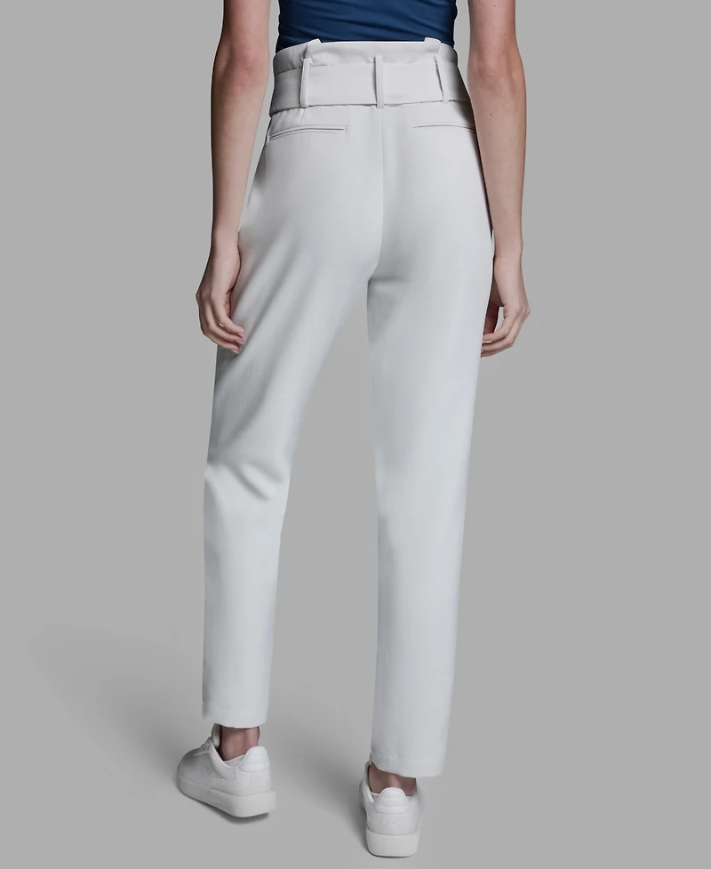 Bcbg Women's High-Rise Tie Detail Straigh-Leg Pants