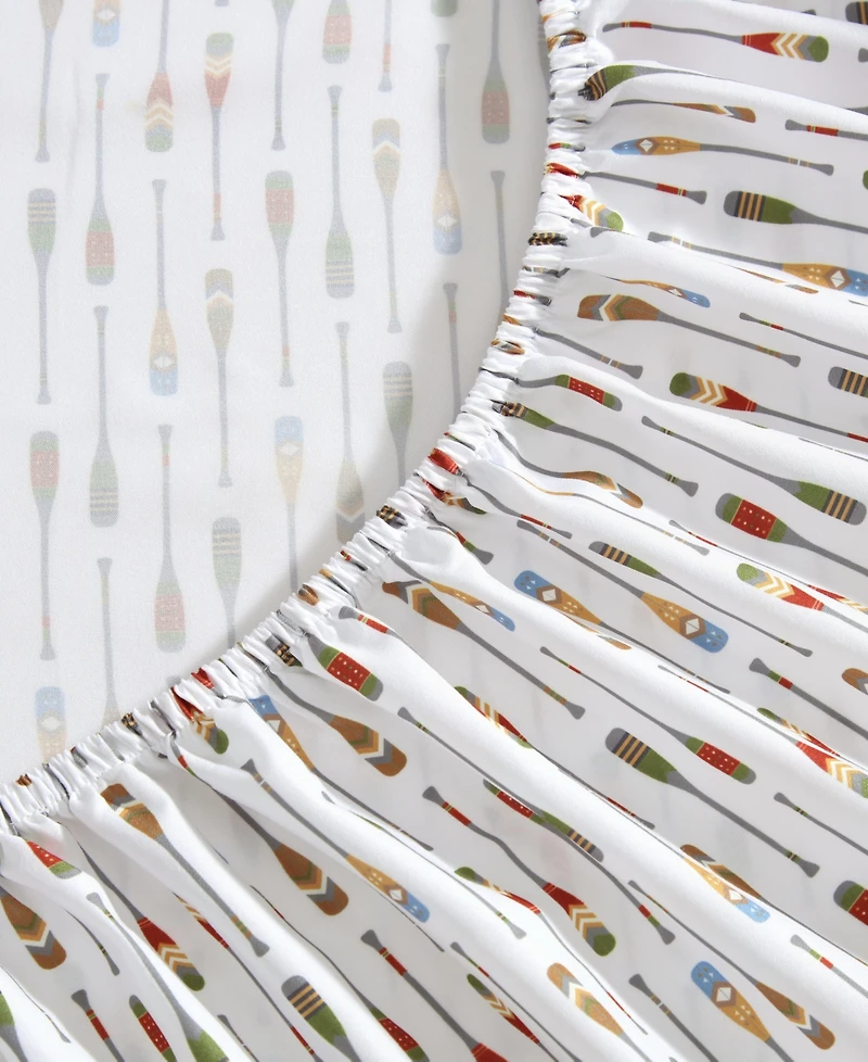 Eddie Bauer Canoe Lake Paddle Temperature Regulating Microfiber 4-Pc. Sheet Set