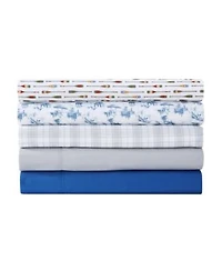 Eddie Bauer Penstemon Plaid Temperature Regulating Microfiber Sheet Set