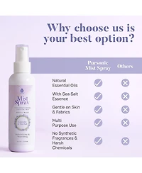 Pursonic Aromatherapy Mood & Ambiance Bundle: Essential Oils + Mist Spray for Stress Relief & Skin Harmony