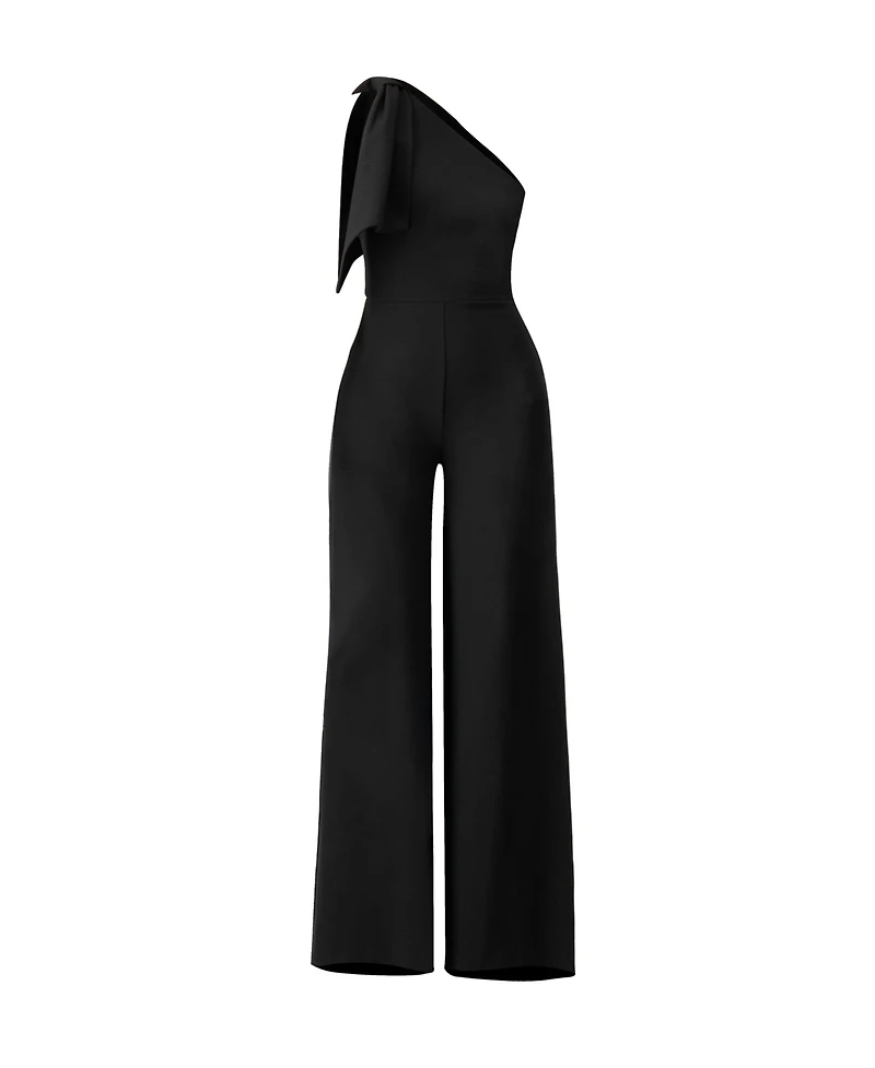 Ivonne Women's One-Shoulder Wide-Leg Jumpsuit