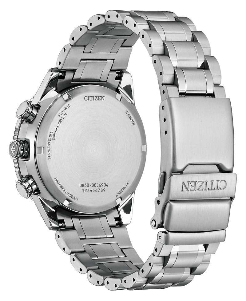 Citizen Men's Promaster Skyhawk U830 Analog-Digital Silver-Tone Stainless Steel Bracelet Watch 43mm