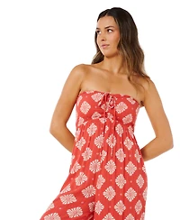Rip Curl Women's Ventura Shirred Strapless Jumpsuit