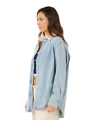 Rip Curl Women's Surf Side Relaxed Collared Denim Jacket