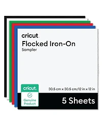 Cricut Flocked Iron-On, Classics Sampler - 12 in x 12 in (5 ct)