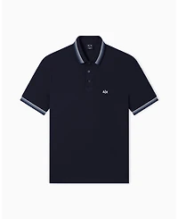 A|X Armani Exchange Men's Short Sleeve Pique Tipping Polo Shirt