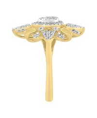 Macy's Diamond Ring (1/2 ct. t.w.) in 14k Yellow Gold White Rhodium