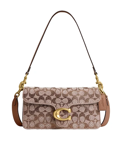 Coach Tabby Crystal Signature Jacquard Small Shoulder Bag 26