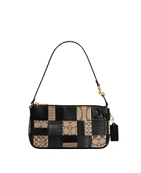 Coach Plaza Small Patchwork Signature Jacquard Shoulder Bag 25