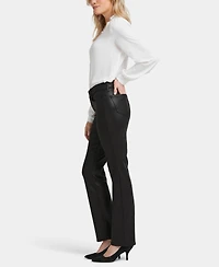 Nydj Petite Coated Marilyn Straight Jeans