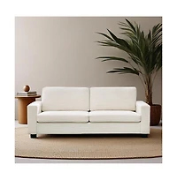 gaomon Comfy Corduroy Couches, Modern Upholstered Sofa with Wide Armrests, Cloud Couch with Deep Seat Sofa, Sturdy Structure