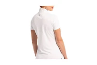 Ep Ny Women's Convertible Zip Mock Short Sleeve Golf Polo