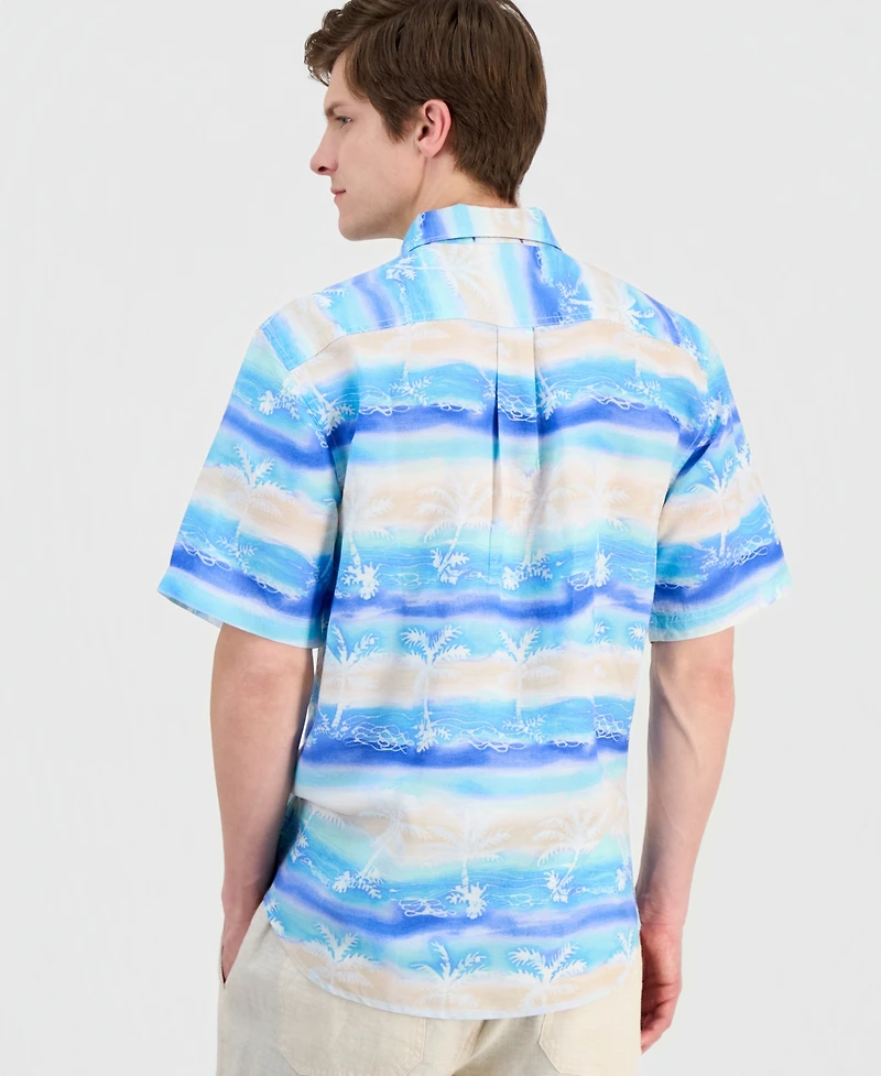 Tommy Bahama Men's Sand Palma Batik Printed Short-Sleeve Shirt