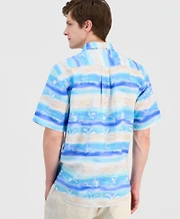 Tommy Bahama Men's Sand Palma Batik Printed Short-Sleeve Shirt