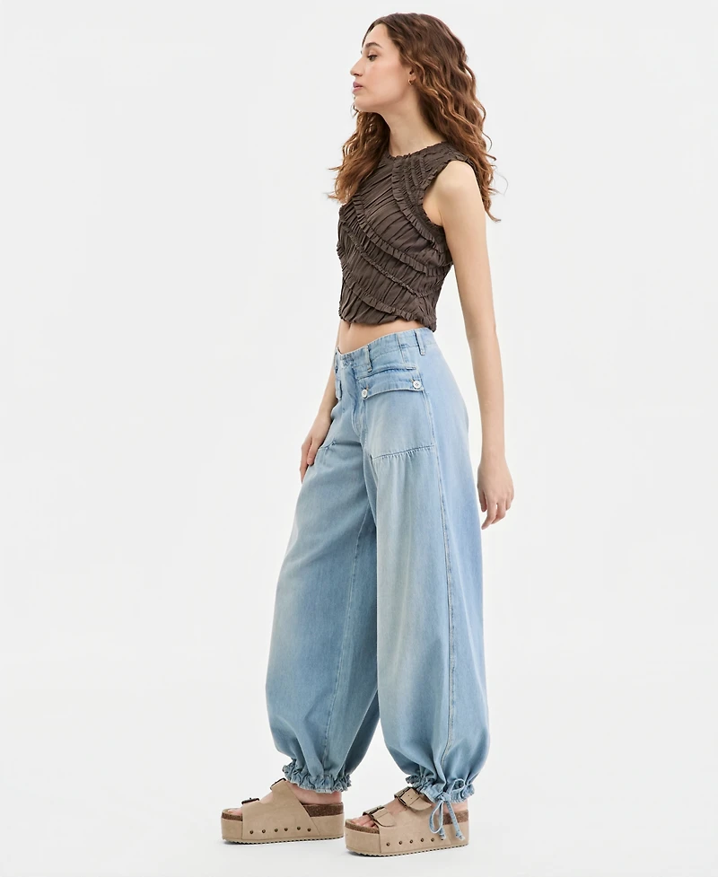 Free People Women's Mid-Rise Balloon Jeans