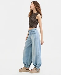 Free People Women's Mid-Rise Balloon Jeans
