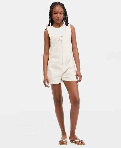 Free People Women's Jude Cotton Square-Neck Shortall