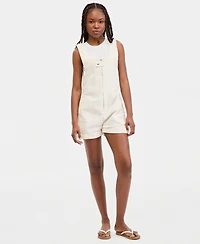 Free People Women's Jude Cotton Square-Neck Shortall