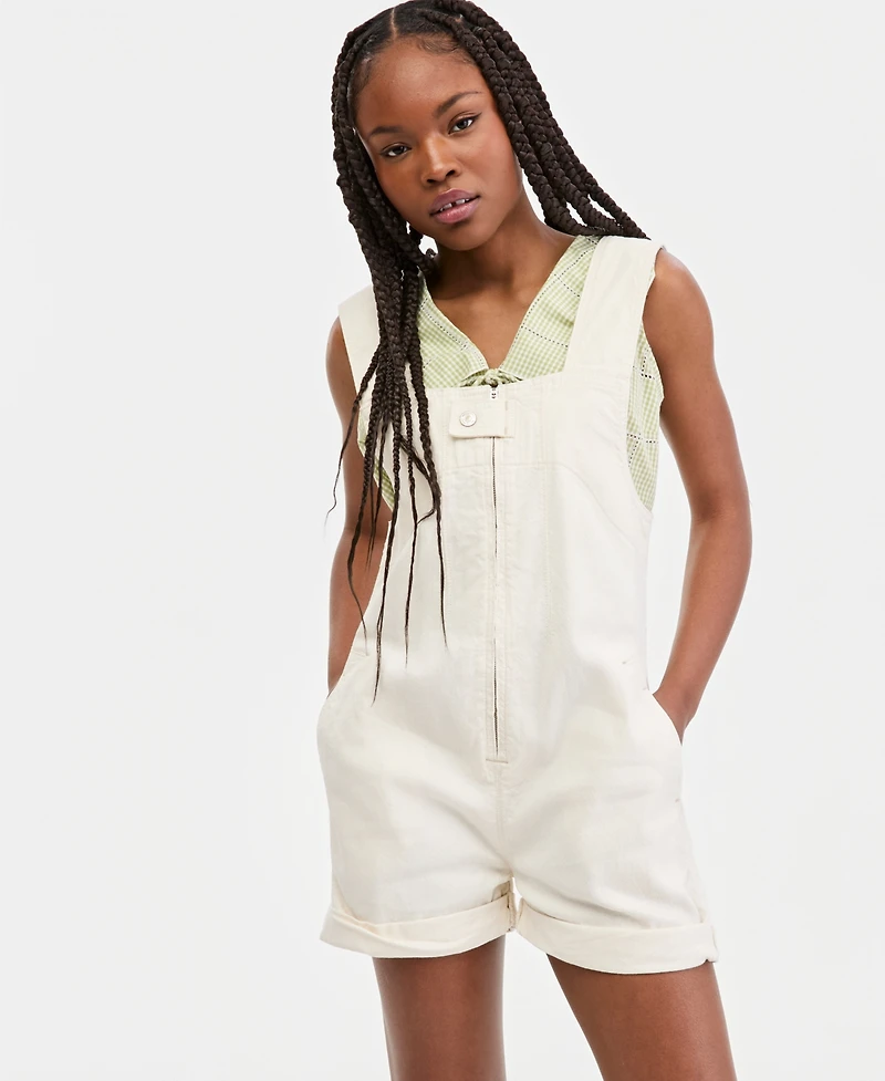 Free People Women's Jude Cotton Square-Neck Shortall