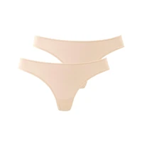 Lascana Women's 2 Pack Basic Thongs Lingerie