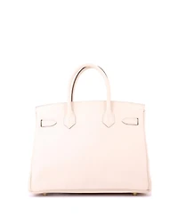 Pre-Owned HERMES Birkin 30 Handbag Light Epsom with Gold Hardware