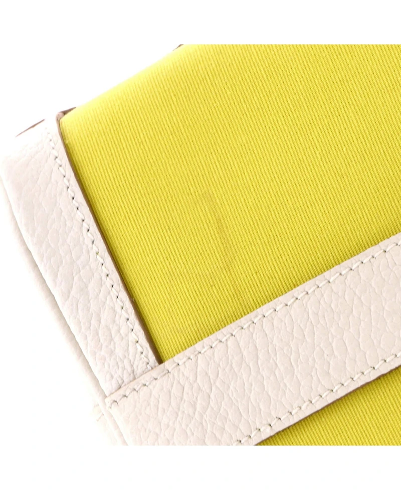 Pre-Owned HERMES Garden File Tote Toile and Leather