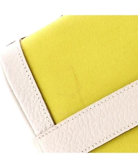 Pre-Owned HERMES Garden File Tote Toile and Leather