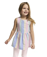 Tommy Hilfiger Girls' 4-6X Sleeveless Tunic Top & Capri Leggings, 2-Piece Set