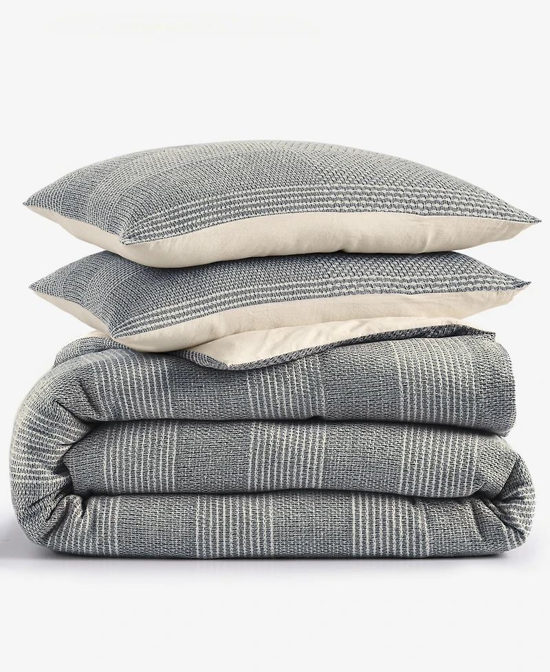 Oake Interlaced Basketweave 3-Pc. Duvet Cover Set, King, Macy's Exclusive