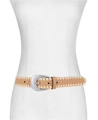 Michael Kors Raffia Leather Belt