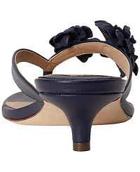 Lauren Ralph Women's Francesca Floral-Trim Nappa Dress Sandals