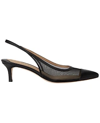 Lauren Ralph Women's Lolah Mesh and Nappa Slingback Pumps