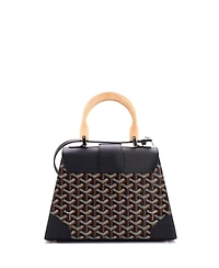 Pre-Owned Goyard Pm Saigon Top Handle Bag Coated Canvas with Leather