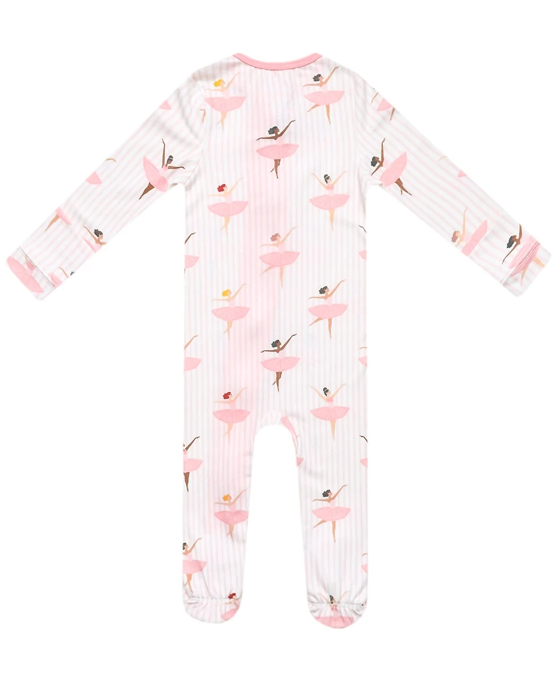 Copper Pearl Baby Girls' Katerina Zip-Up Footie