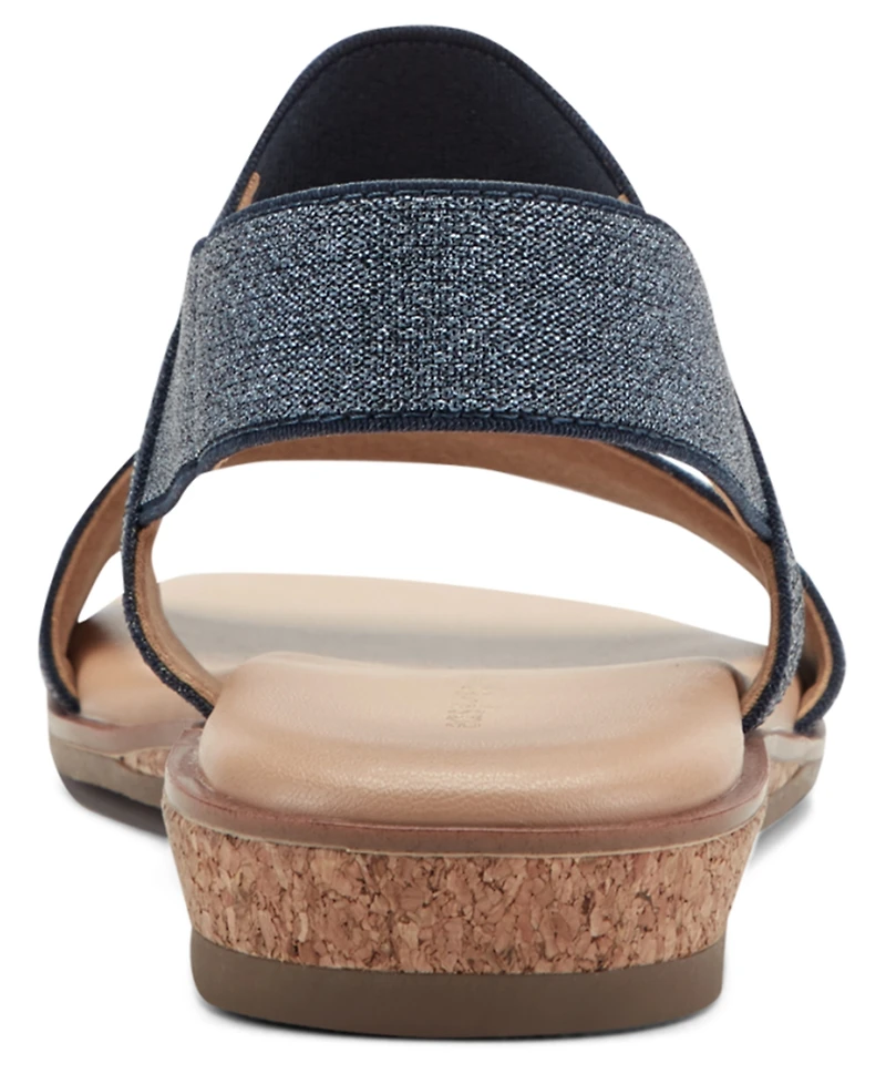 Easy Spirit Women's Lana Double Band Flat Slingback Sandals