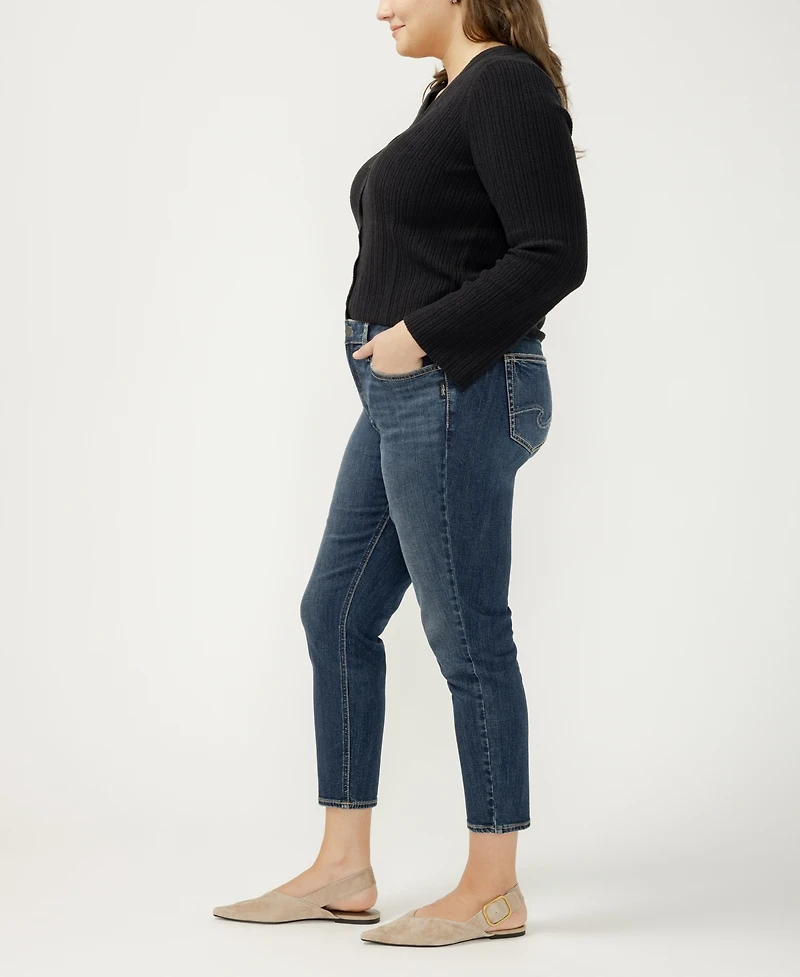 Silver Jeans Co. Plus Elyse Skinny Cropped