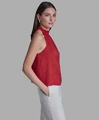 Bcbg Women's Ruffle Halter Neck Top