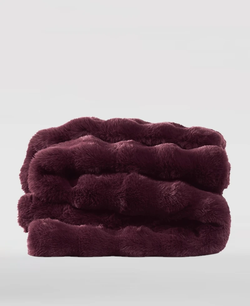 Frye Bubble Rabbit Faux Fur Throw, 50" x 70"