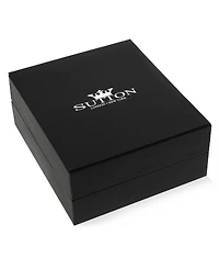 Rhona Sutton Men's Rolo Black-Plated Stainless Steel Chain Bracelet