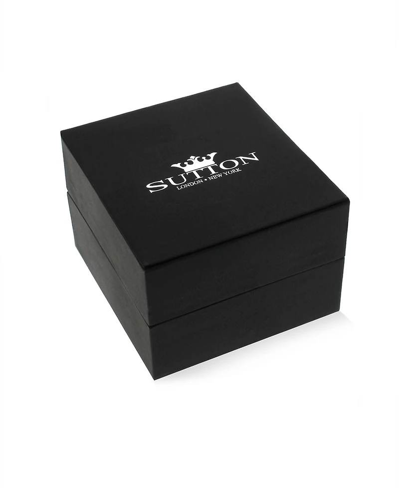 Rhona Sutton Men's Talon Iced Blue Stud Earrings in Sterling Silver