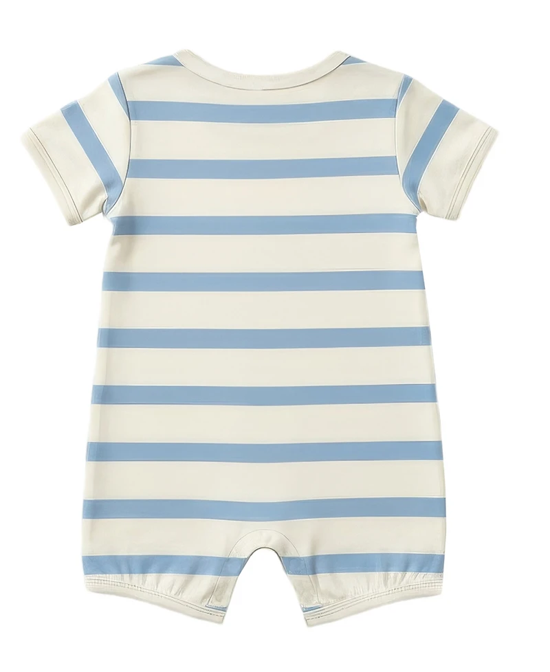 Disney Baby Boys' Short-Sleeve Romper and Hat, 2-Piece Set