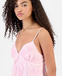 Madden Girl Juniors' Beaded Babydoll Tank