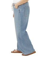 Silver Jeans Co. Plus Wide-Leg Drawstring