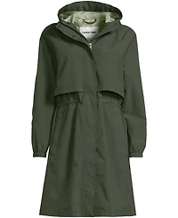 Lands' End Plus Squall Packable Long Raincoat