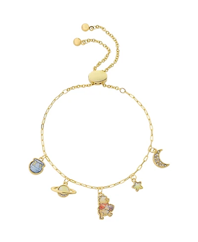 Disney Winnie the Pooh Crystal Charm Bolo Bracelet