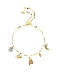 Disney Winnie the Pooh Crystal Charm Bolo Bracelet