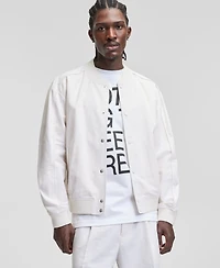 Mode of One Men's Linen & Cotton Bomber Jacket, Macy's Exclusive